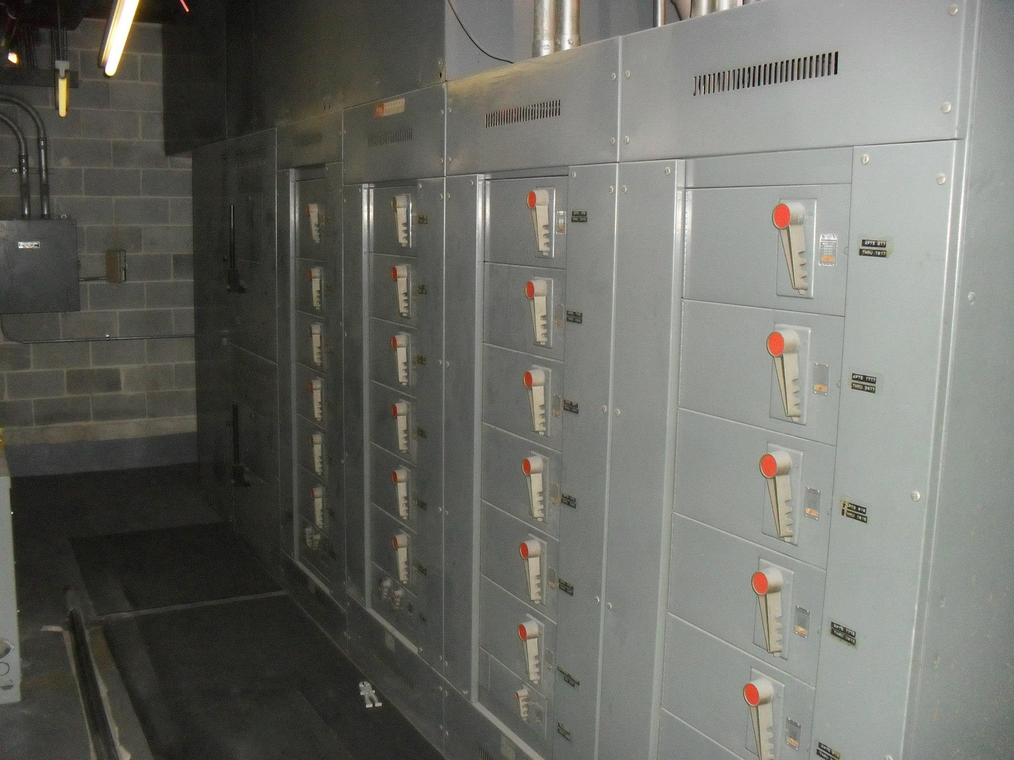 The electrical room. The Willoughby annually spends around a million dollars for electrical power. Shutoffs are organized by tier